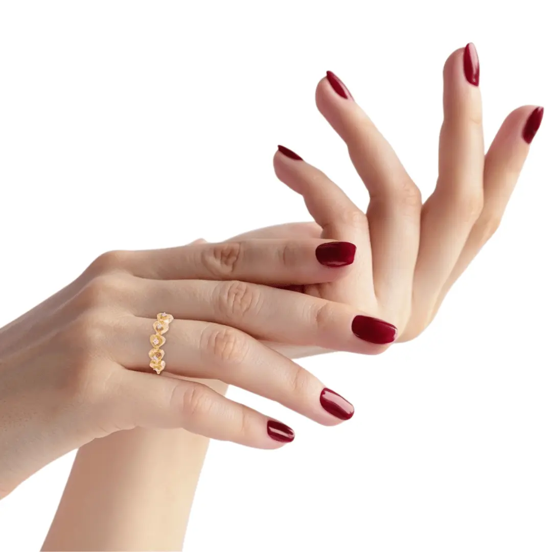 Aurielle Diamond Heart Ring in 18K Gold - Image 3